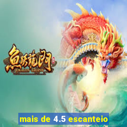 mais de 4.5 escanteio