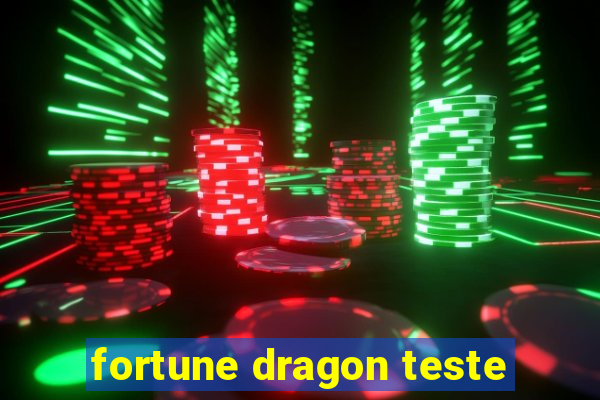 fortune dragon teste