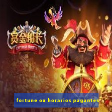 fortune ox horarios pagantes