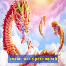 avatar world para colorir