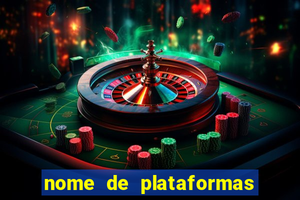 nome de plataformas de jogos