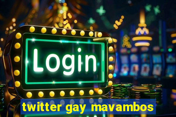 twitter gay mavambos