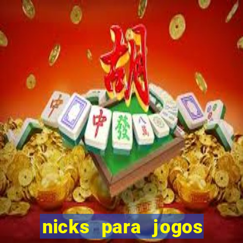 nicks para jogos de tiro