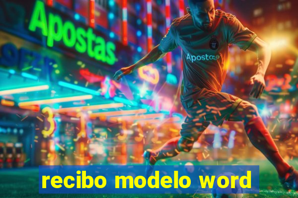 recibo modelo word