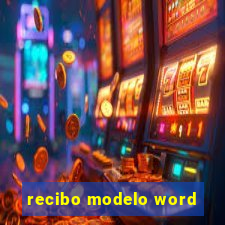 recibo modelo word