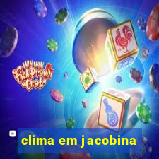 clima em jacobina