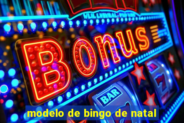 modelo de bingo de natal