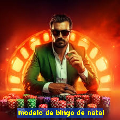 modelo de bingo de natal