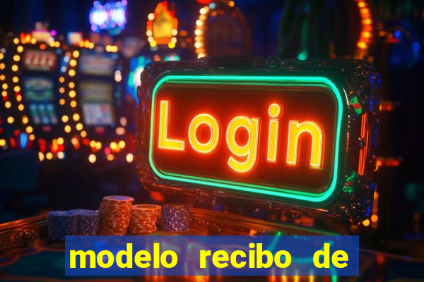 modelo recibo de pagamento autonomo