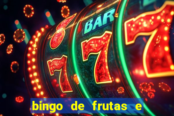 bingo de frutas e legumes para imprimir