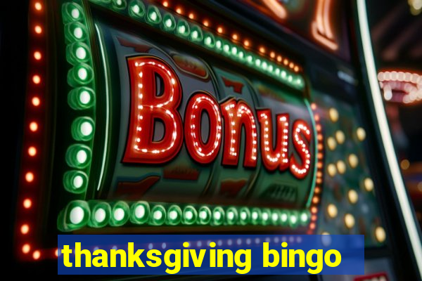 thanksgiving bingo