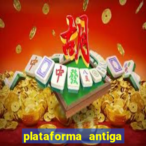 plataforma antiga de jogos