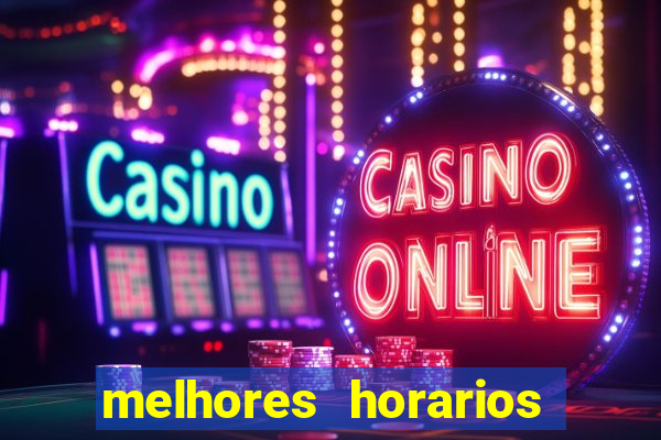 melhores horarios pagantes fortune tiger