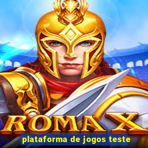 plataforma de jogos teste