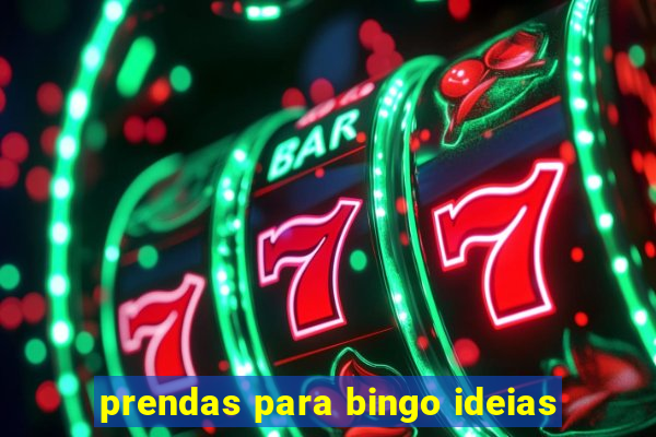 prendas para bingo ideias