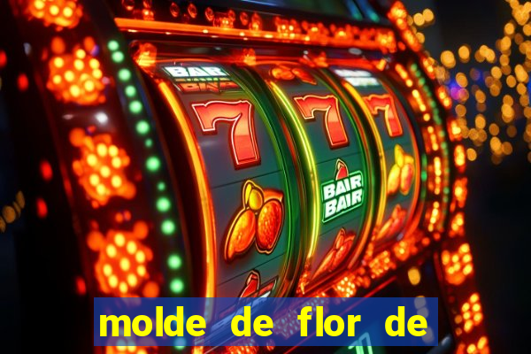 molde de flor de eva grande para imprimir