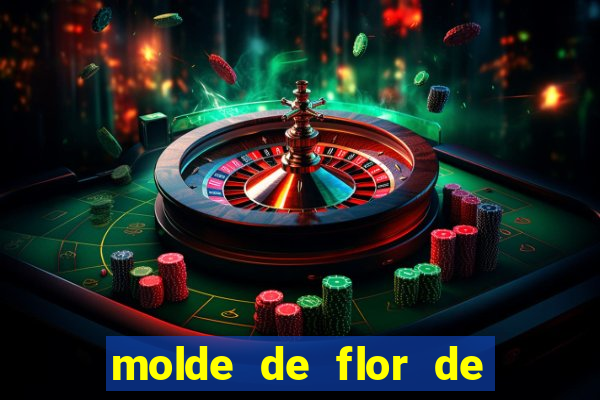 molde de flor de eva grande para imprimir