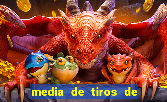 media de tiros de meta por jogo