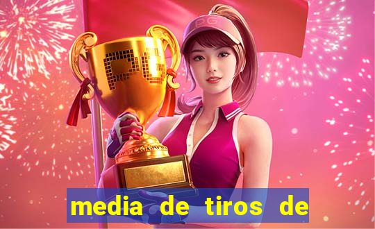 media de tiros de meta por jogo