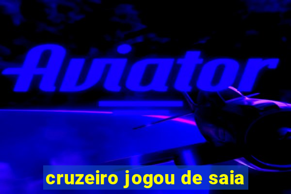 cruzeiro jogou de saia