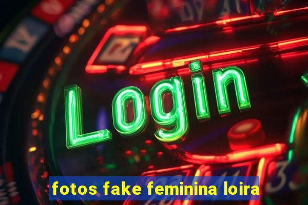 fotos fake feminina loira