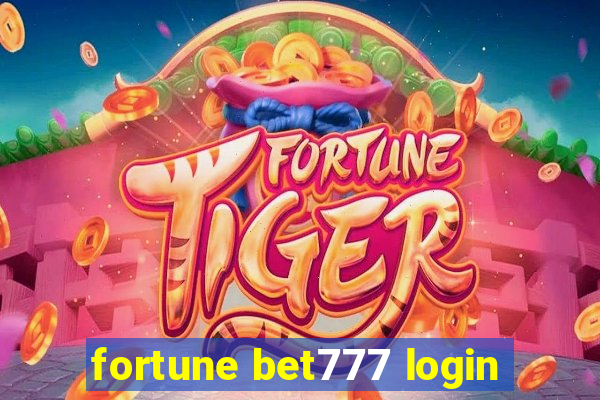 fortune bet777 login