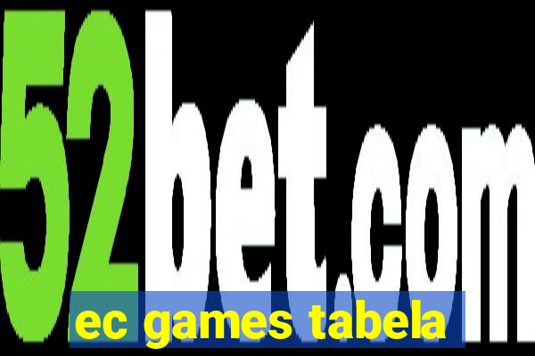 ec games tabela