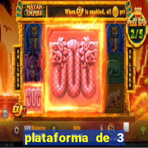 plataforma de 3 reais jogo