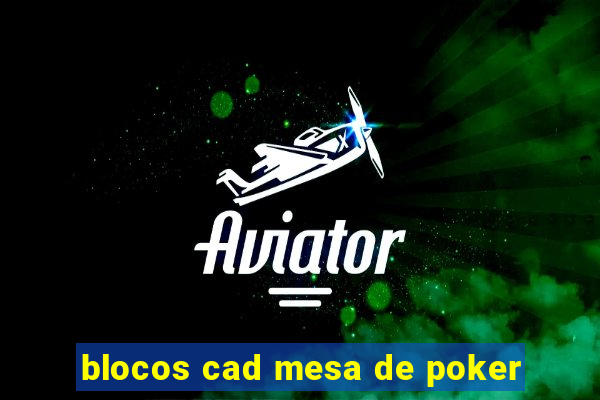 blocos cad mesa de poker