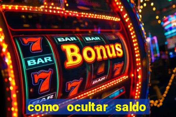 como ocultar saldo na betfair