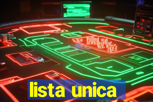 lista unica