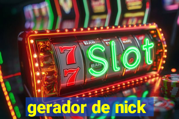 gerador de nick