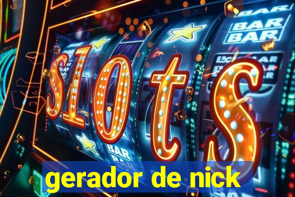 gerador de nick