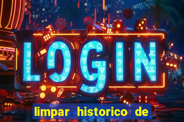 limpar historico de apostas bet365