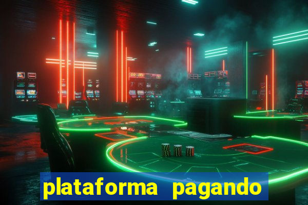 plataforma pagando no cadastro