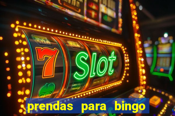 prendas para bingo de natal