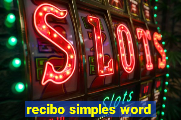 recibo simples word