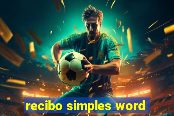 recibo simples word