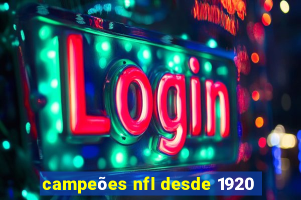 campeões nfl desde 1920