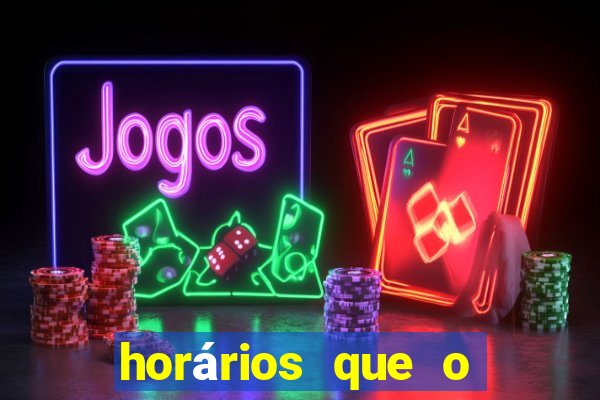 horários que o fortune dragon paga