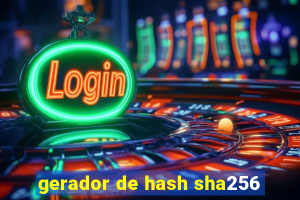 gerador de hash sha256