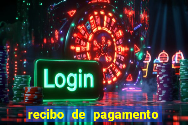 recibo de pagamento em word