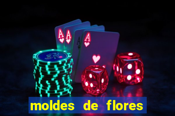 moldes de flores gigantes para imprimir