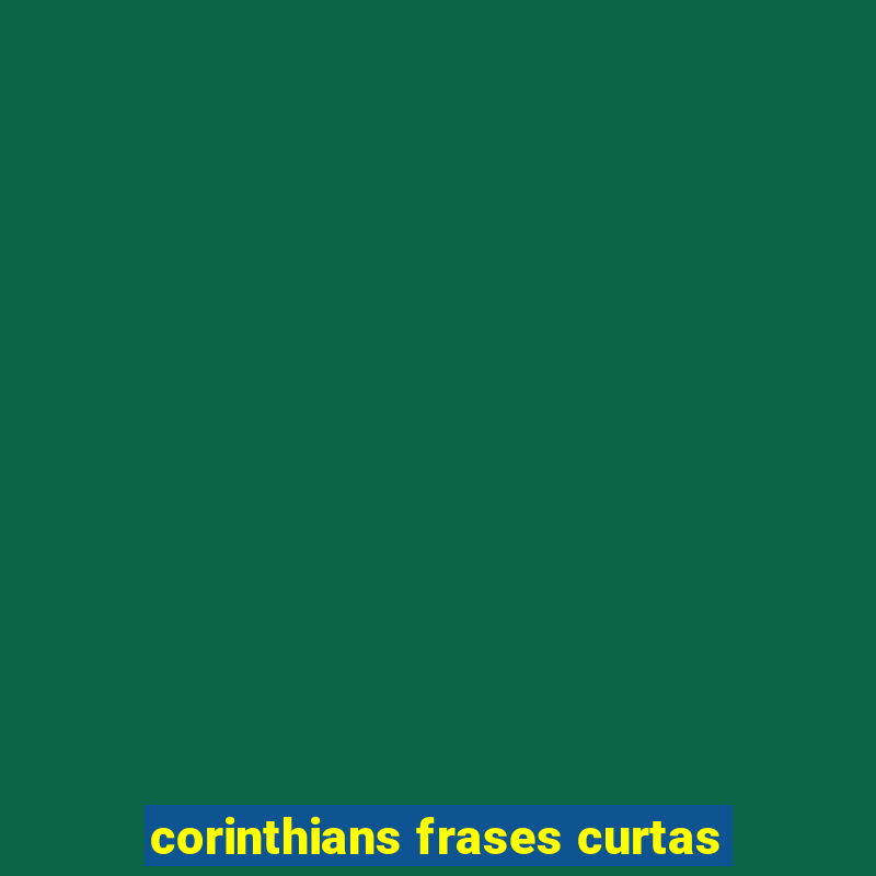 corinthians frases curtas