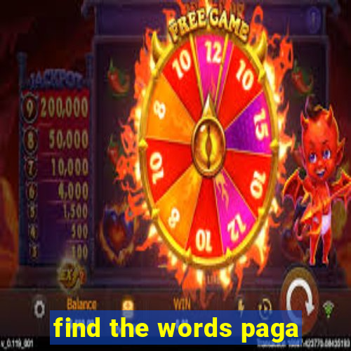 find the words paga