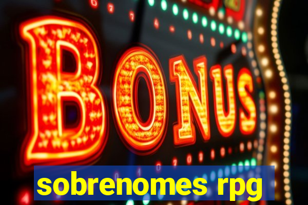 sobrenomes rpg