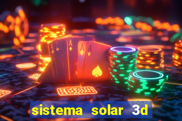 sistema solar 3d em movimento