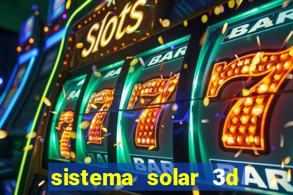 sistema solar 3d em movimento