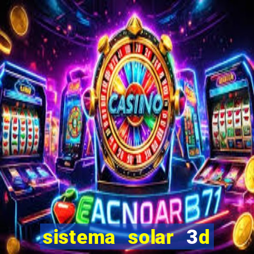 sistema solar 3d em movimento