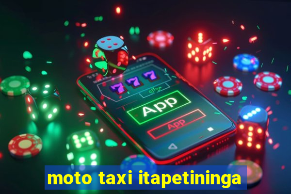 moto taxi itapetininga